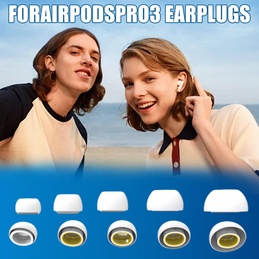 For AirPods Pro 3 Silicone Ear Caps Wireless Bluetooth Earphones Silicone Ear Covers Caps Earphone Earpads Eartips XXS-L