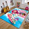 1pc Princess Strawberry Design Printed Area Rug Carpet for Bedroom Living Room Home Decor Rugs Mat Non Slip Mat Rug for Bedside