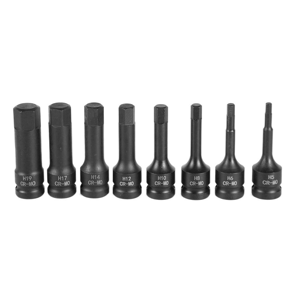 10PCS Interface 12.7mm Inner Hexagonal Sleeve 1/2 Hexagon Socket Durable Wrench Socket  For Repair