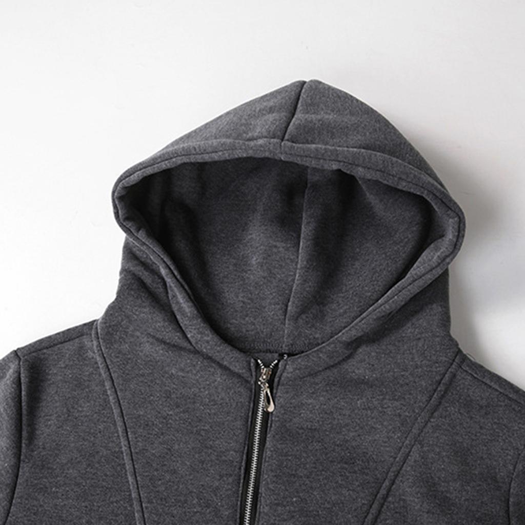 Men's Solid Color Half-Zip Sweatshirt Hoodie Men's Sports Large Size Casual Sweatshirt
