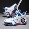 Kids' 2025 Spring/Autumn Basketball Shoes: Non-Slip, Rotary Button, Boys' Training Sneakers for Middle/Big Kids