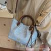 High-end tote bag women's 2025 summer new simple handbag simple trend fashion shoulder messenger bag