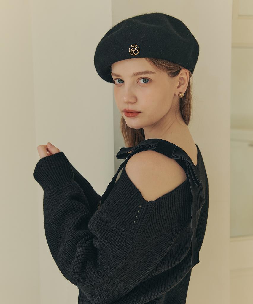 ZEROSTREET [3 Colors] Wool Logo Beret