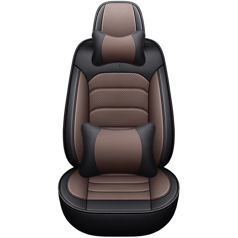 Diamond Series Nappa Leather Full Wrap Car Seat Cover - Sporty Universal Fit Seat Cushion.