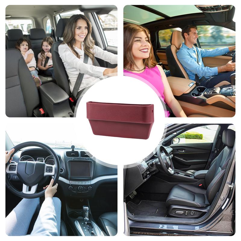 Scatola Portaoggetti Laterale per Console Auto Portaoggetti Laterale Sedile Portaoggetti Lato Passeggero Lato Guida Organizzatore Riempitivo Fessure Auto Multifunzionale