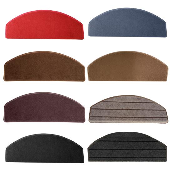 Treppenteppich Halbkreisförmige Treppenmatte Rutschfeste Unterseite Treppenschutz Dick Saugfähig Treppenstufenmatte Schützt Treppen für Zuhause Kindersicherheit