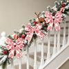 Candy Printed Christmas Bow Ribbon Handmade DIY Xmas Tree Ribbon Xmas Bows Decorative Bow Decorative Webbing Bouquets Wrapping