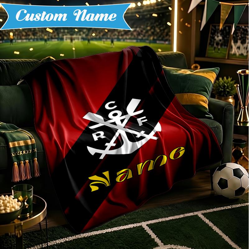 Custom Name Corinthians Team Crest Blanket Lightweight Ideal Bedding Blanket Perfect for Travel, Camping, Living Rooms, Sofas, Christmas gift