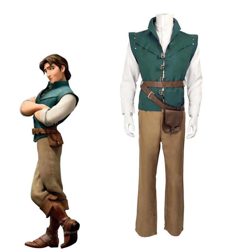 Halloween Rapunzel und Flynn Rider Märchen Cosplay Kostüm
