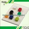 25-Hole Mini Breadboard In 7 Colors - ZY-25 Solderless Test Board, Customizable DIY Building Blocks