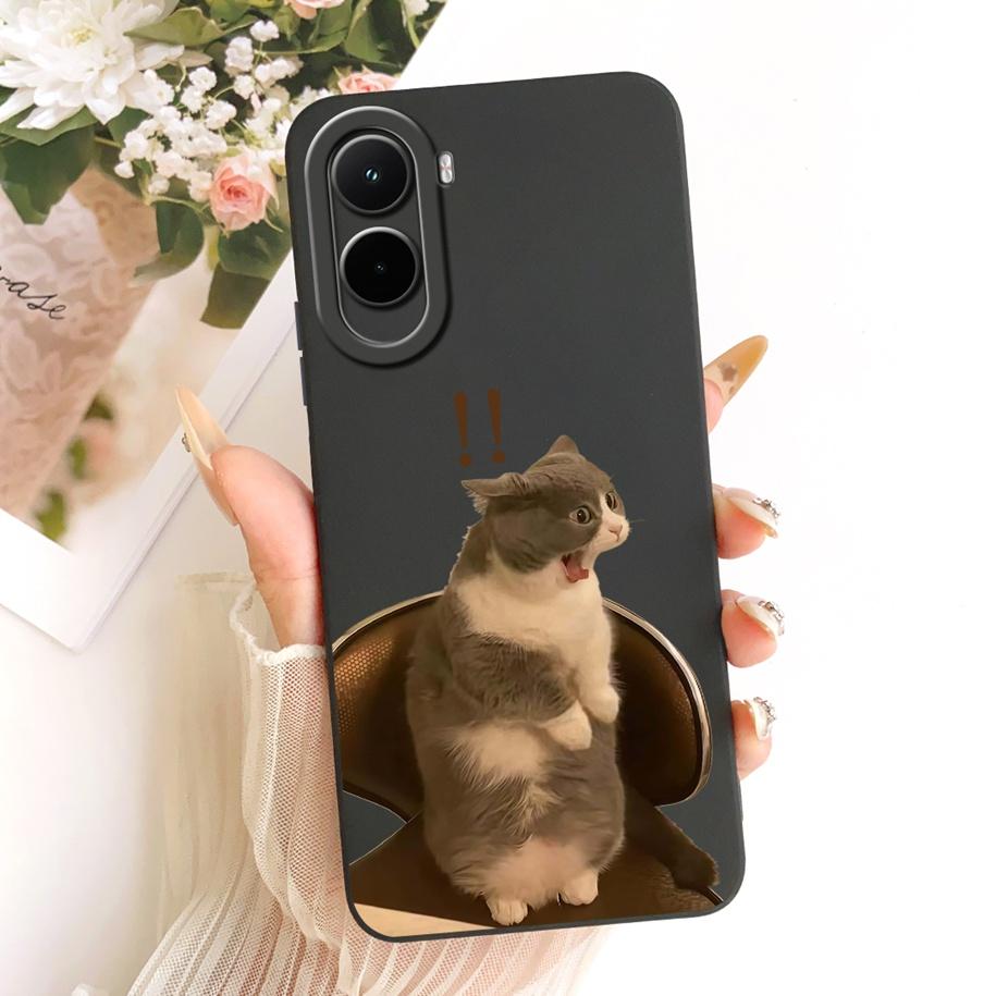 For Xiaomi Poco M7 4G Case Simple Bowknot Cartoon Cat Rabbit Soft Silicone Back Cover For Xiaomi Poco M7 Plus M7Plus PocoM7 Capa