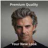 Men's Brown-Grey Mixed Short Curly Wig