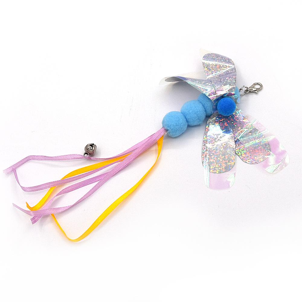Cat Feather Toy Accessories False Mouse Worm Toy with Bell Kitten Cat Toys Interactive Replacement Refill Foam Ball Training