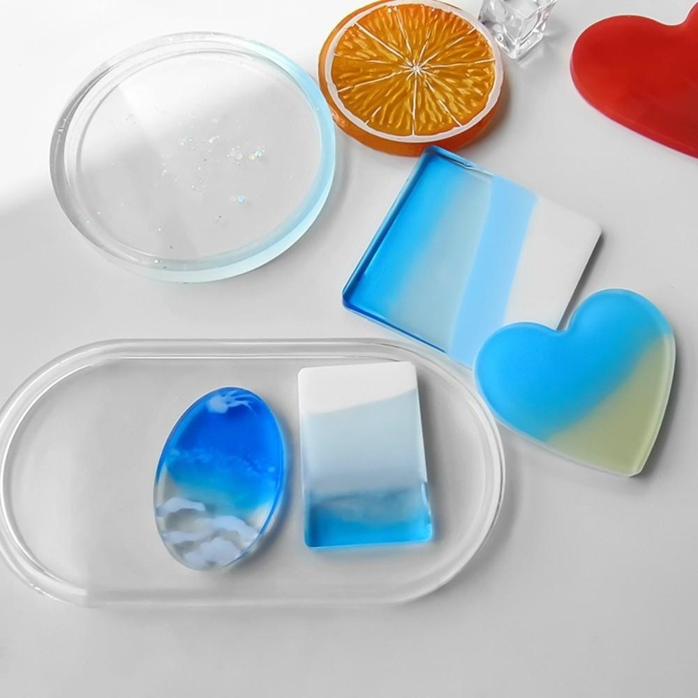 Multi-purpose Coaster Silicone Mold Flexible Cup Mat Mold Easy To Clean Plaster Mold Gift Making