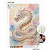 Pearl Art Painting Home Wall Decor Pearl Gemstone Painting Chinese Dragon Crafts Adult/Beginner Gift Creative Home Decor Unframed Art