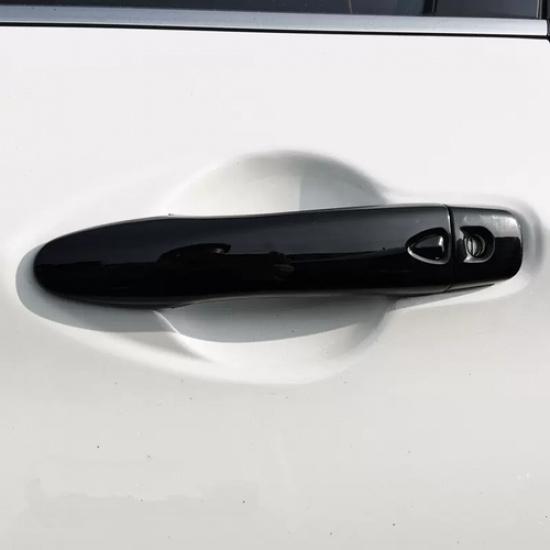 Bright Black Front Door Handles Cover Trim For Nissan Versa -2025
