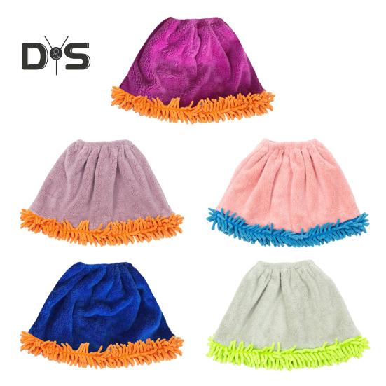 Kryt na koště z korálového sametu, rychleschnoucí, s vysokou absorpcí vody, elastický uzávěr, patentní uzávěr, hadřík na čištění koštěte