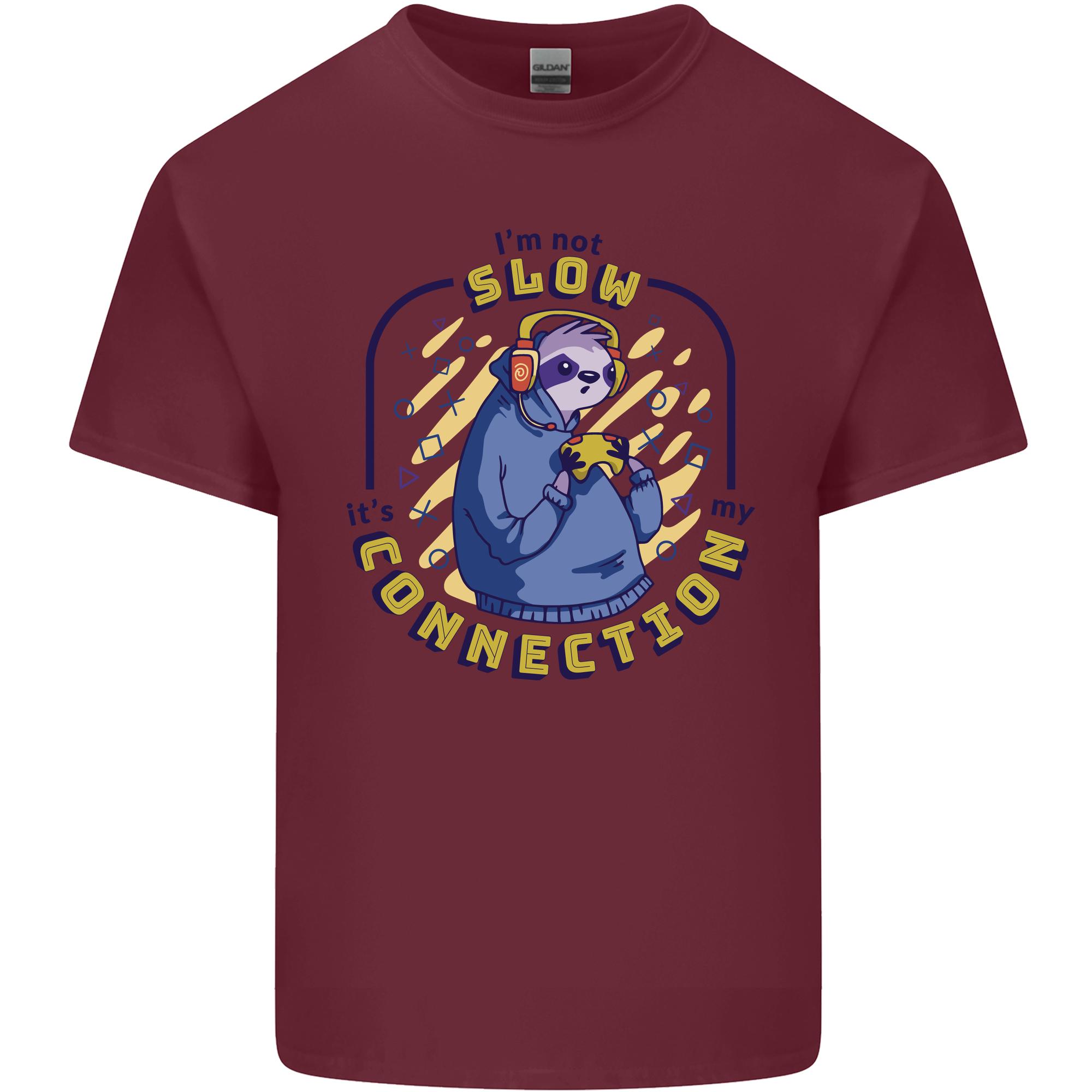 Sloth Im Not Slow Funny Gaming Gamer Unisexs Light Cotton TShirt S