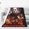 Halloween He Is Gonna Get You Knitted Blanket Flannel Michael Myers Super Soft Throw Blanket for Bed Bedspread