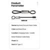 Phone Lanyard Data Cable Quick Charging PD65W USB C To Type C Short Cable 16CM with Keychain Hook Efficient Power Supply