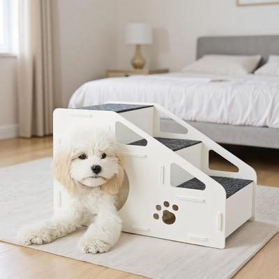 Katzen- und Hundekletterleiter Faltbare Hundetreppen Stufen Verdickte Rutschfeste Innentreppen Abnehmbare Haustierrampe für Hohes Bett Sofa