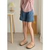 High-Waisted Korean-Style Women's Denim Shorts - Loose, Slimming, Mid-Length Wide-Leg Design for Summer