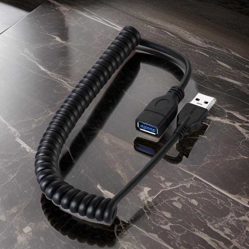 Spring USB 3.0 Extension Cord Male to Female Connection Cable for PC Hard Drive and Printer