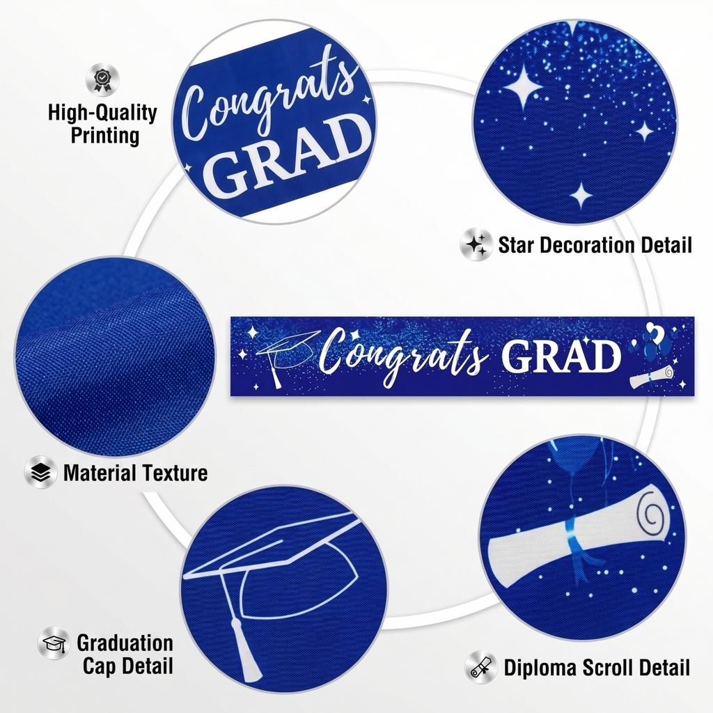 Graduation Flag, Graduation Banner, Flag, Photo, Decoration Props