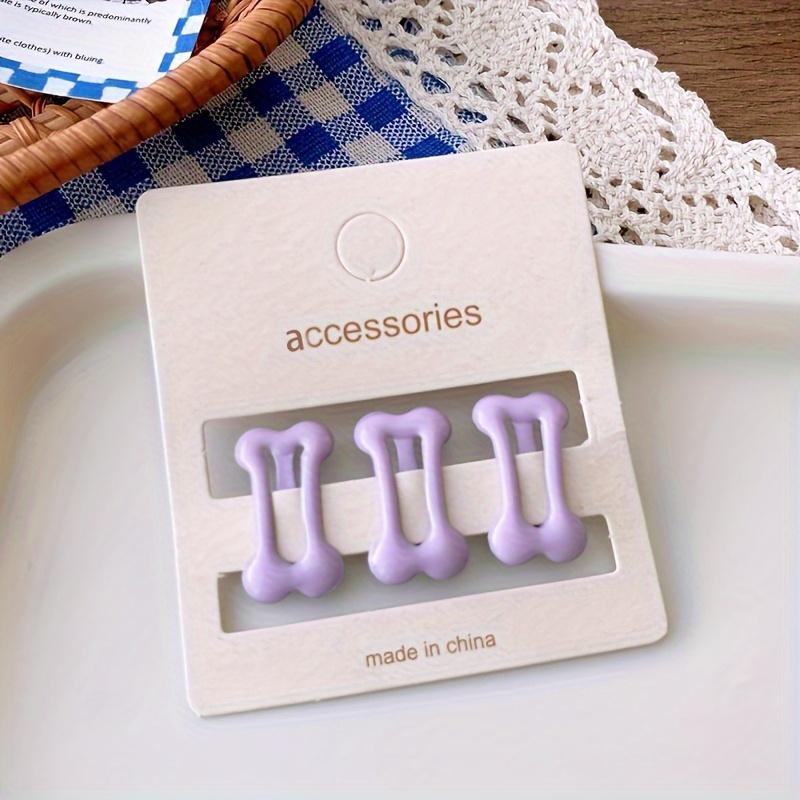 3 ks Sponky do vlasů pro mazlíčky, ABS materiál, Mini doplňky pro úpravu ve tvaru kosti pro malé psy a kočky Ideální pro Teddy & Yorkshire teriéra, Odstraňovač chlupů pro mazlíčky