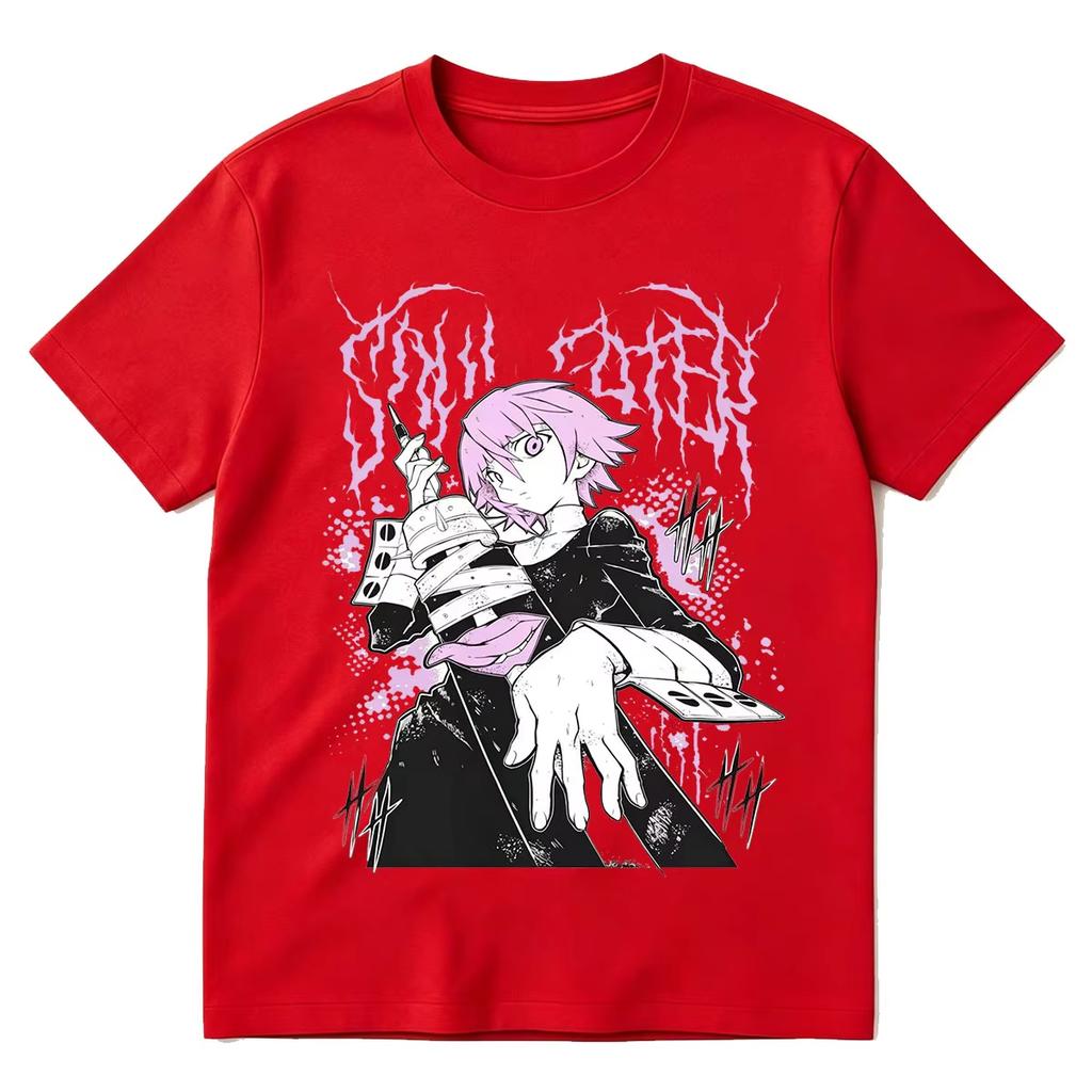 Soul Eater Crona Anime T Shirts Unisexs Wounisex Clothing Fashion Harajuku Oversized Tshirt 100 Cotton Short Summer Streetwear Tee