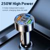 111W 1-Port Car Charger PD QC1.1 USB C Fast Charging Car Phone Adapter With LED Voltage Display For iPhone Samsung Huawei Xiaomi