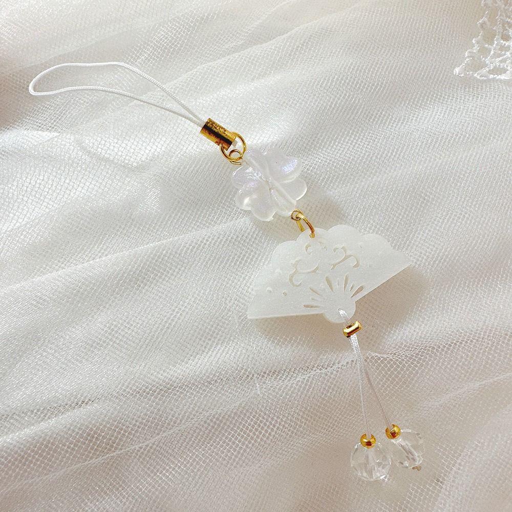 Fan Phone Pendant Chinese Style Mobile Phone Strap Bag Decoration Mobile Phone Chain  Women Girls