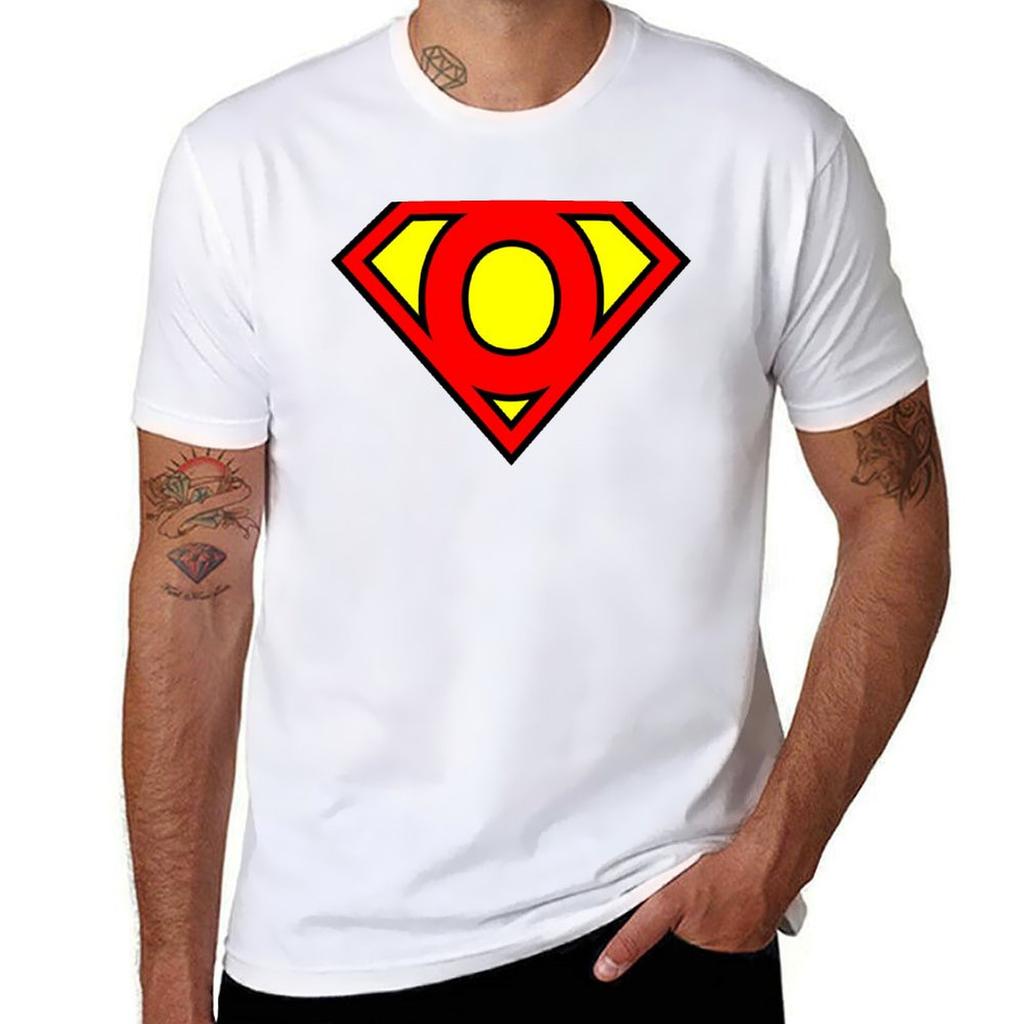 Letter O Super Letter Vol1 Tshirt Graphic Print Short Sleeve Tshirt