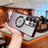 S24U Magnetic Heart Gradient Glitter Phone Case for Samsung S24/S23u.