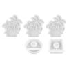 Coconut Tree Candle Holder Silicone Molds Candlestick Casting Moulds Resin Molds Craft Molds for Tapers Candle