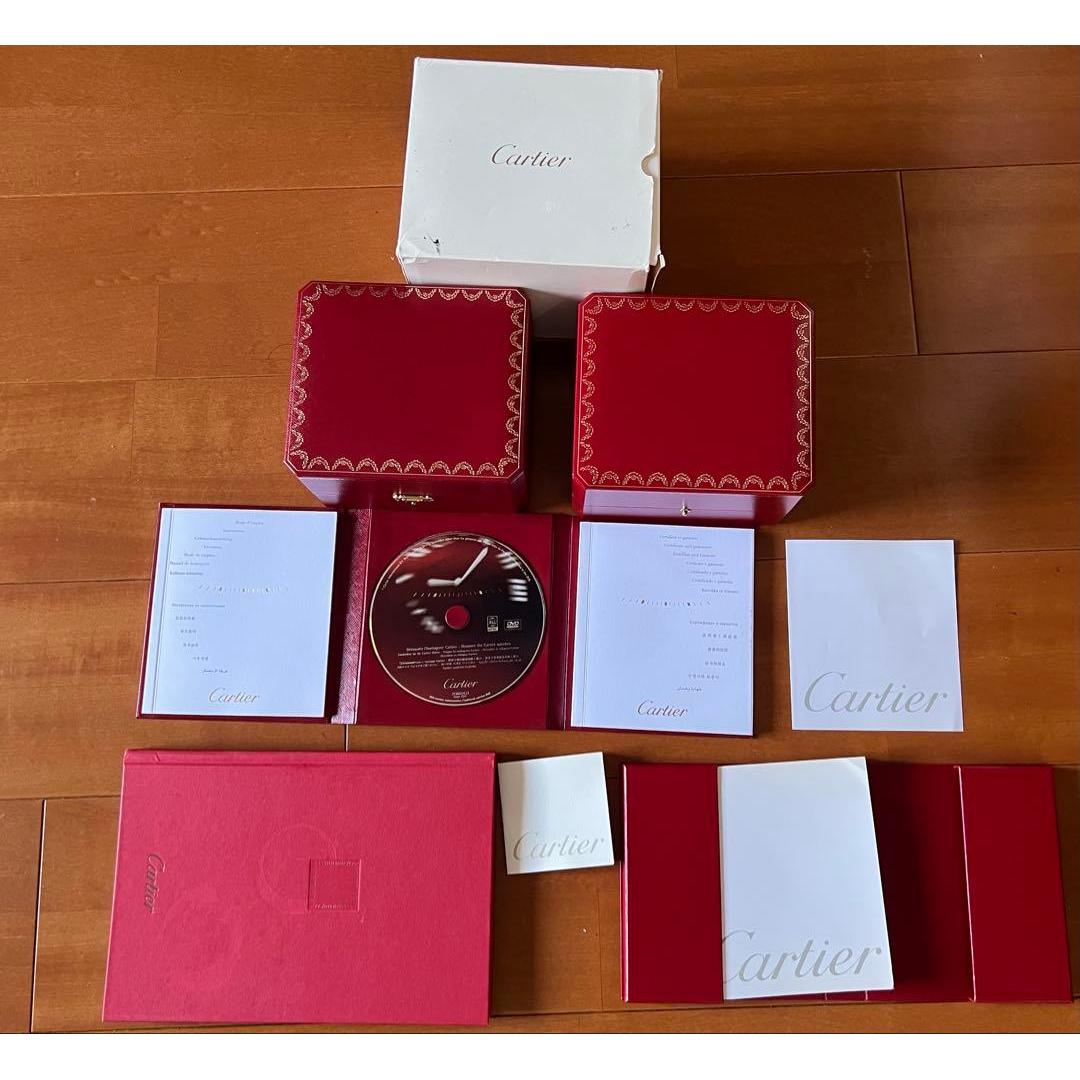 Used Cartier watch genuine box accessories set