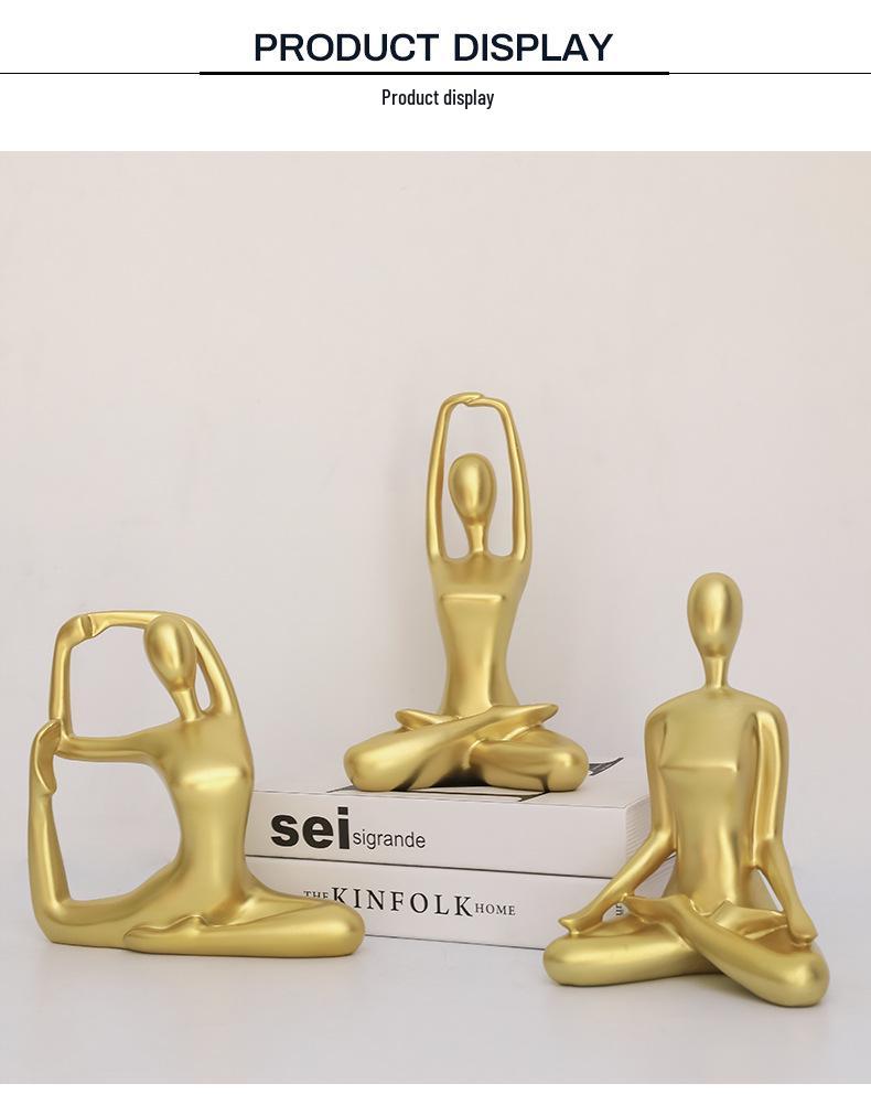 Nordic Lux Yoga Dance Figurines for Home Decor