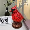 Bird Lamps Red Bird Night Light Ornaments Soft Light Eye Protection Creative Animal Table Lamp For Study Bedside Table Decor