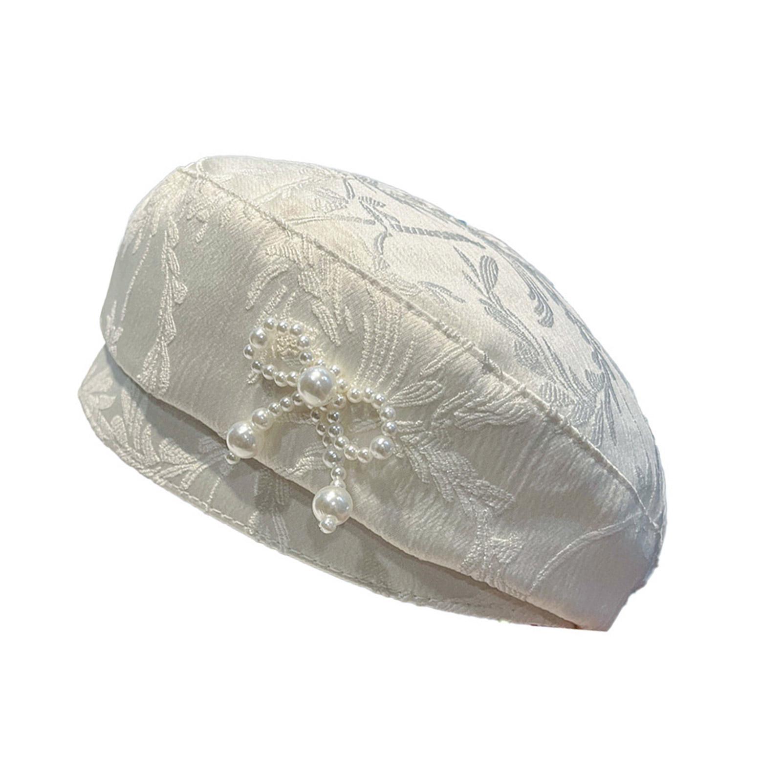 

Windproof Protecting Hat Ladies Fashionable Hat Party Fashion Hat Western Stylish Hat for Stylish Party Look 1 белый