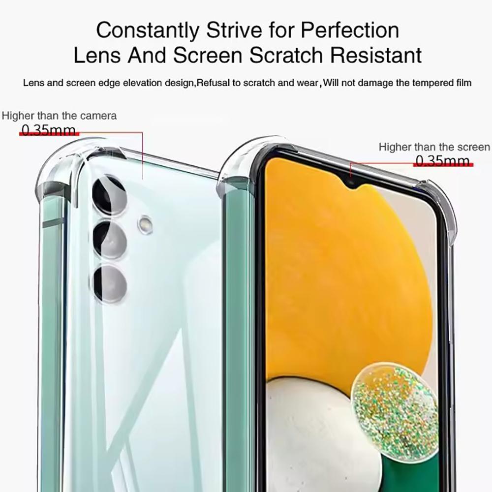 Anti Fall Clear Soft Case For Samsung Galaxy M01 Core M02 M10 M10S M11 M13 M14 M15 M20 M21 M23 TPU Shockproof Transparent Cover