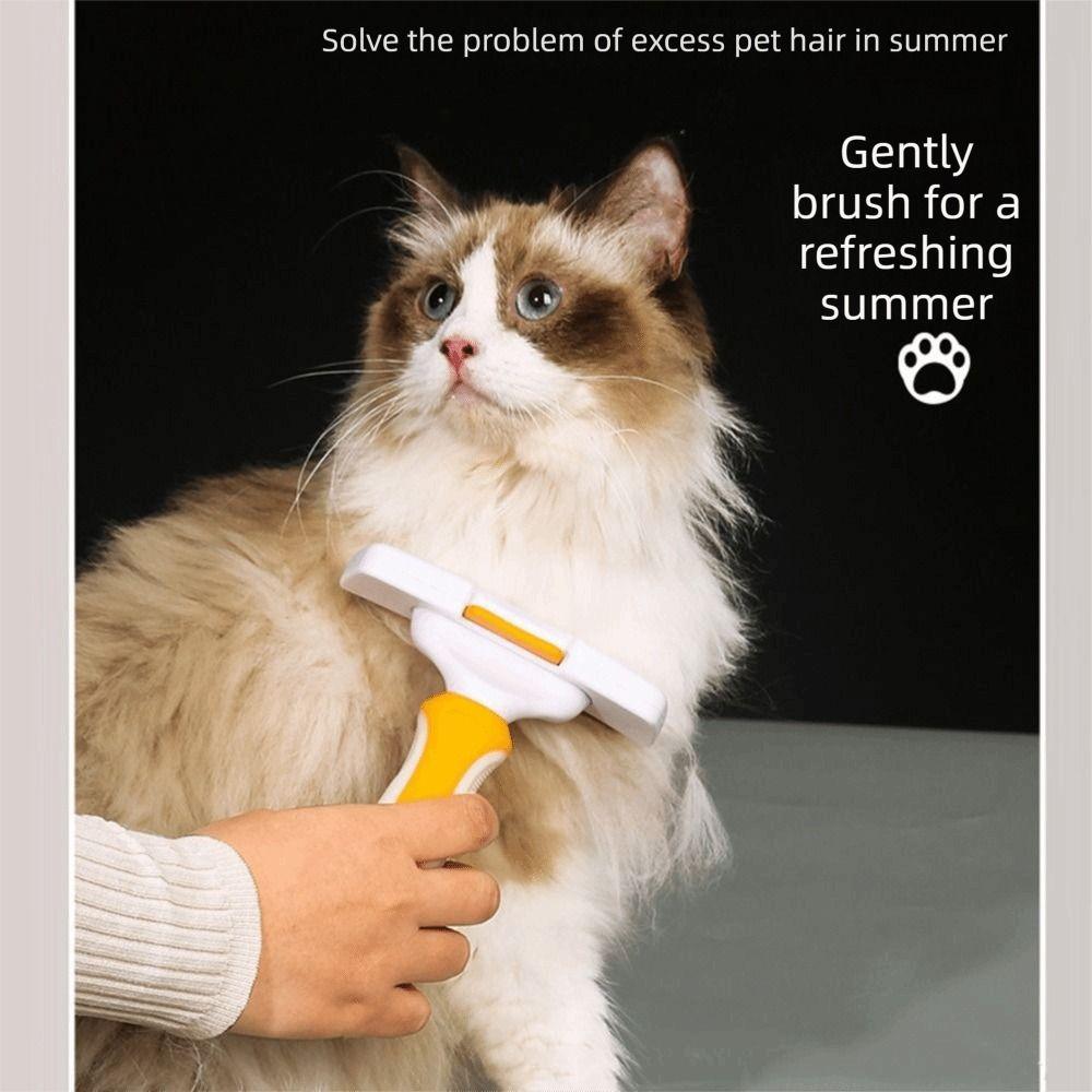 Curved Design Cat Comb Deshedding Pet Thinning Comb Grooming Tool Dog Brush  Pet Supplies