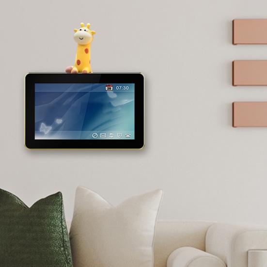 1/4Pcs Cartoon Giraffe Figurine Computer Monitor Decoration Lying Pig Duck Statue Animal Sculpture Home Office Car Dashboard Ornament