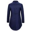 Fashion Men Solid Color Perform Suit Gentlemen Male Tail Coats