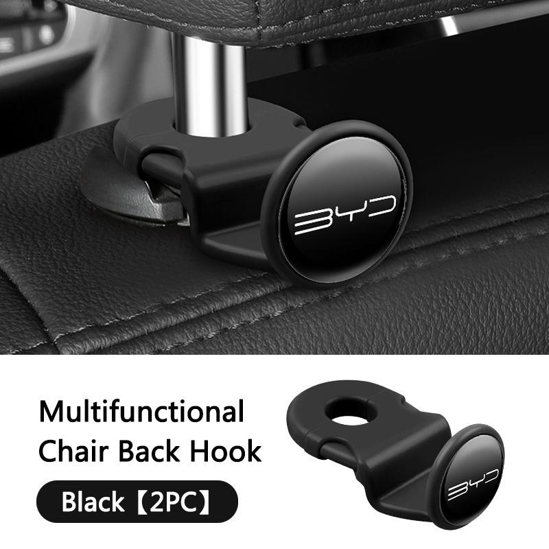 

2pcs Mini Car Interior Hanging Storage Hook Clips Organizer For BYD Atto 3 Yuan Plus Han Tang EV F3 E6 Dmi Song F0 Qin Pro G3 I3