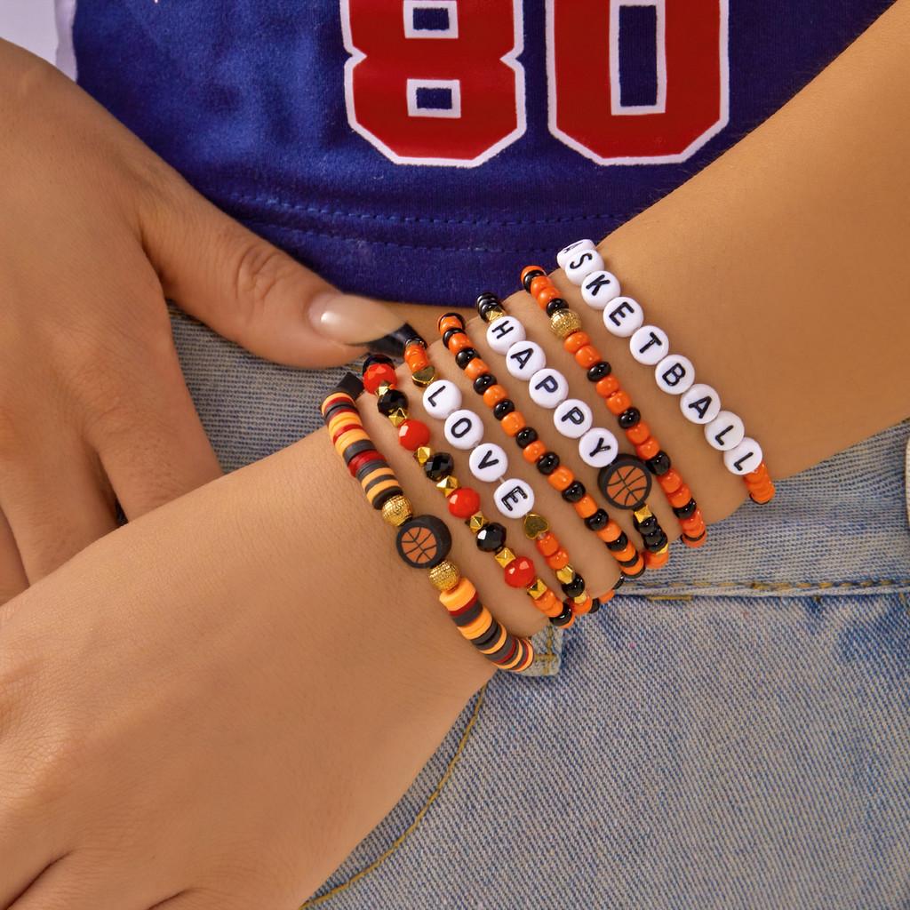 Sports Jewelry Geometric Alloy Handmade Unisex Bracelet For Sports Enthusiasts