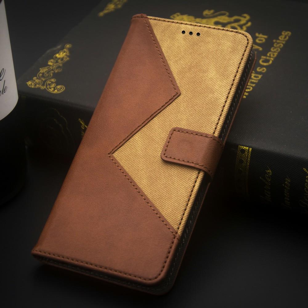 IDEWEI For Xiaomi Redmi Note 14 Pro 4G Case Card Slots Splicing Color Leather Phone Cover