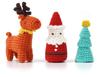 Raw Wool Knitting Kit Christmas Amigurumi #T24-1