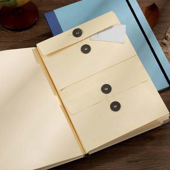 Etiketli, Lastikli Kapatmalı Belge Çantası Dosya Düzenleyici A4 Yasal Belgeler Fotoğraflar Mektuplar Saklama Klasörü