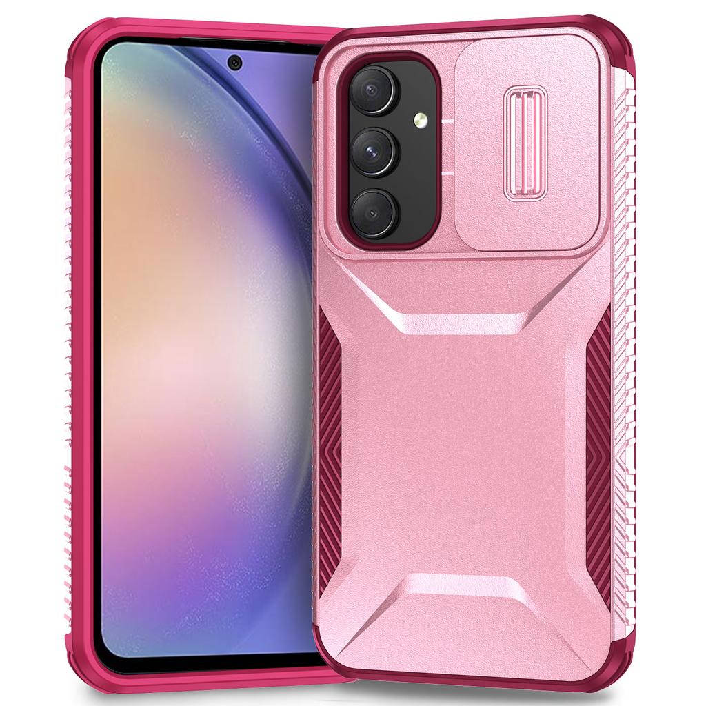 For Samsung Galaxy A54 5G Case TPU+PC Phone Cover with Slide Lens Protection Design