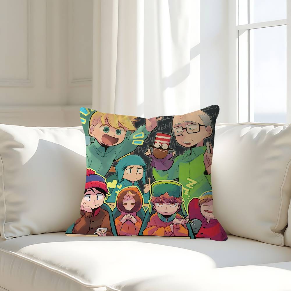Cartoon-South ParkS Personalized Pillow Cover Kids Bedroom Wild Party Decor Pillowcase Kid Birthday Shower Gift